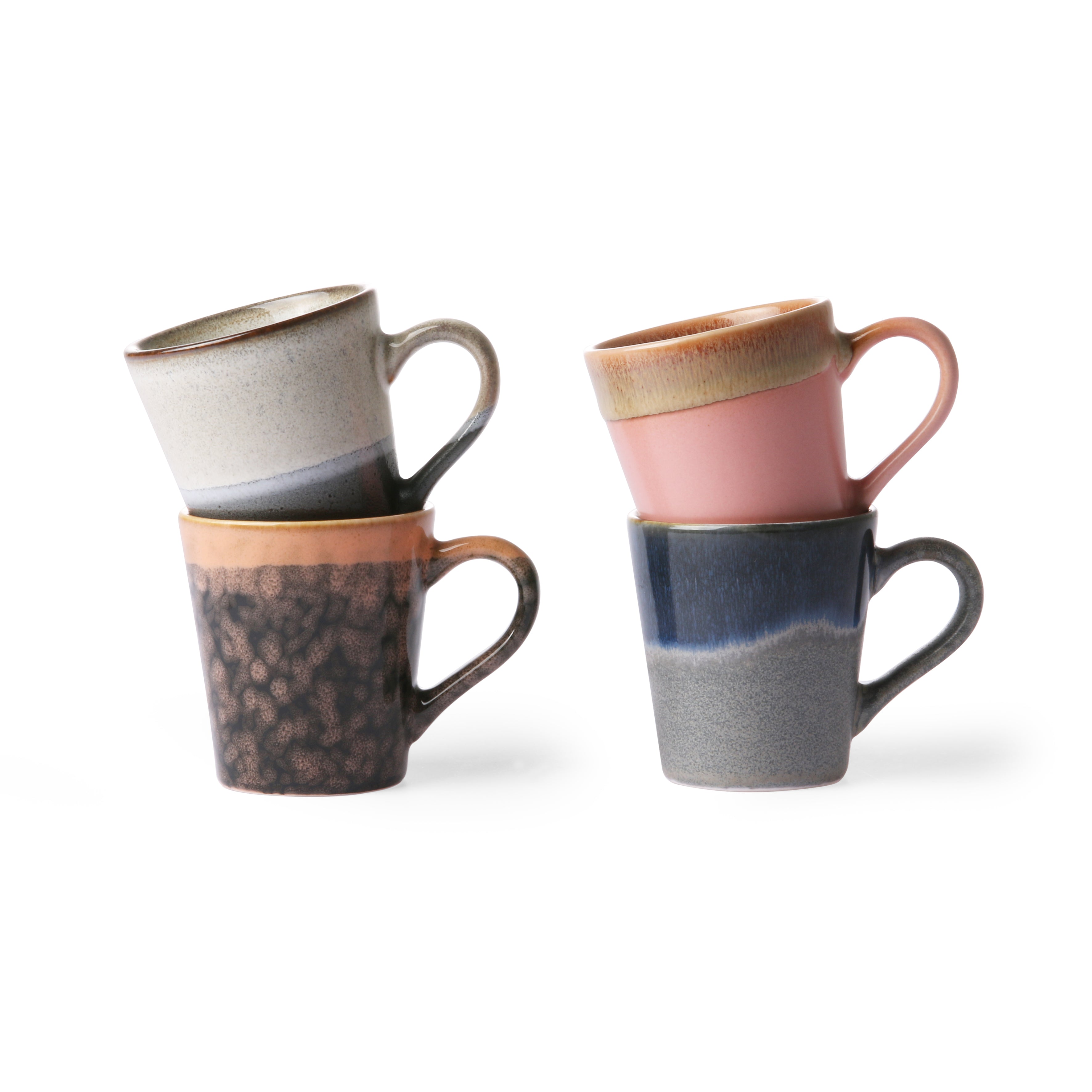 70s ceramics espressokopper, Polaris - 4 stk.